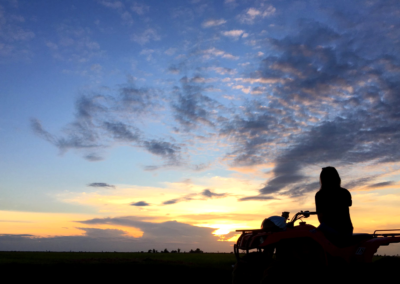 Siem Reap Sunset on Quad